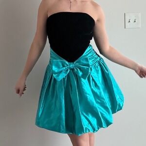 Nite Scarlett by Linda Bernell Velvet and Satin Mini Dress